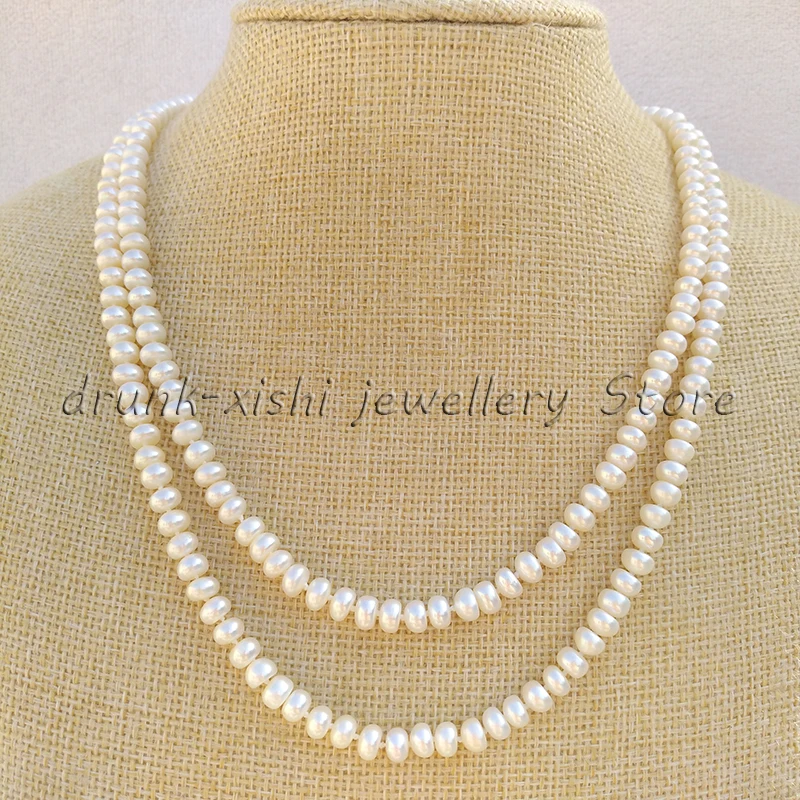 Customizable Trendy AAA Quality 5-6mm South Sea Pearl Necklace 36in/91cm Fine Jewelry for All Occasions