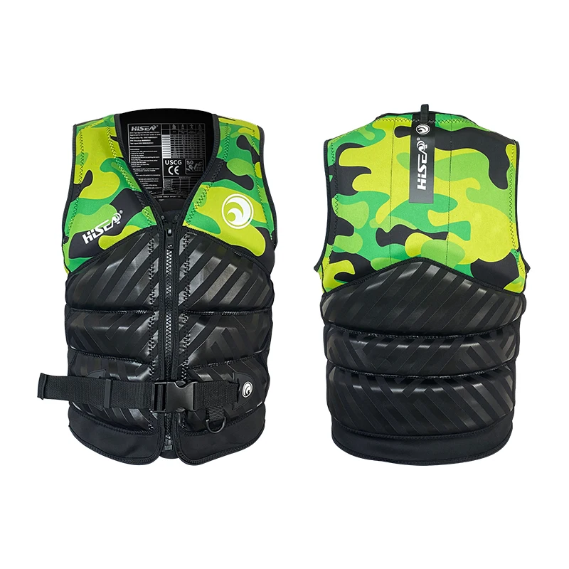 hisea Life Jacket Professional Adult High Buoyancy Vest For Drifting Boats, Sea Fishing, Swimming, Snorkeling, And Airship