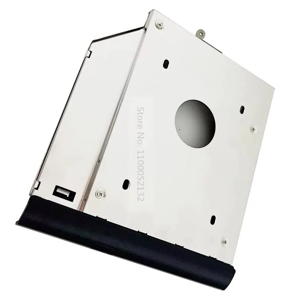 with Bezel Panel 2nd Secondary 2.5 SATA SSD HD Hard Drive Optical Bay Caddy Frame Bracket for Lenovo IdeaPad 300-15IBR 300-15ISK