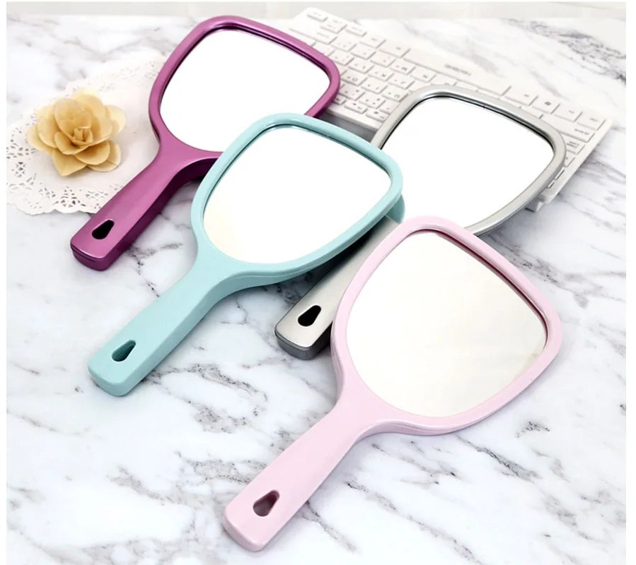 Compact Handle Beauty Mirror Magnifying Portable Handheld Mirror cute makeup vanity mirror