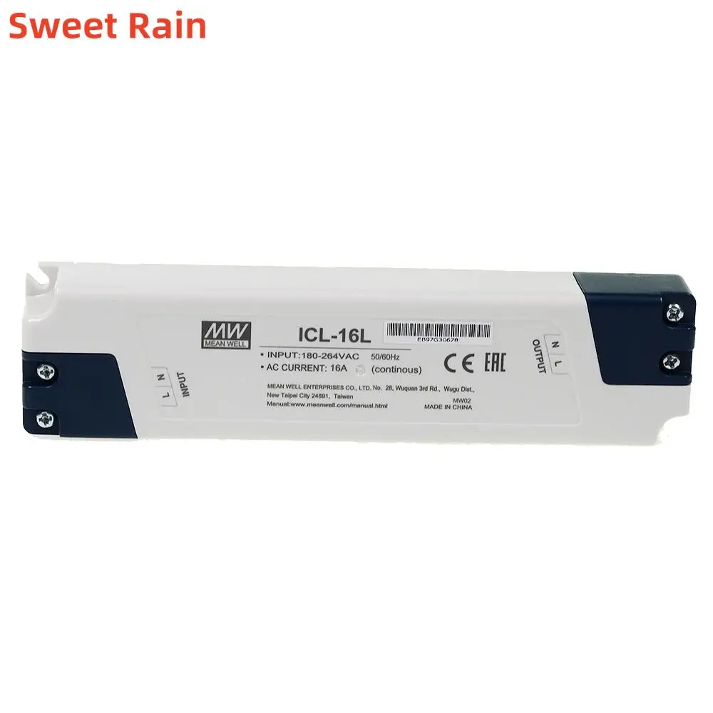 Original Mean Well ICL-16L meanwell DIN Rail 16A AC Inrush Current Limiter to reduce the high starting current