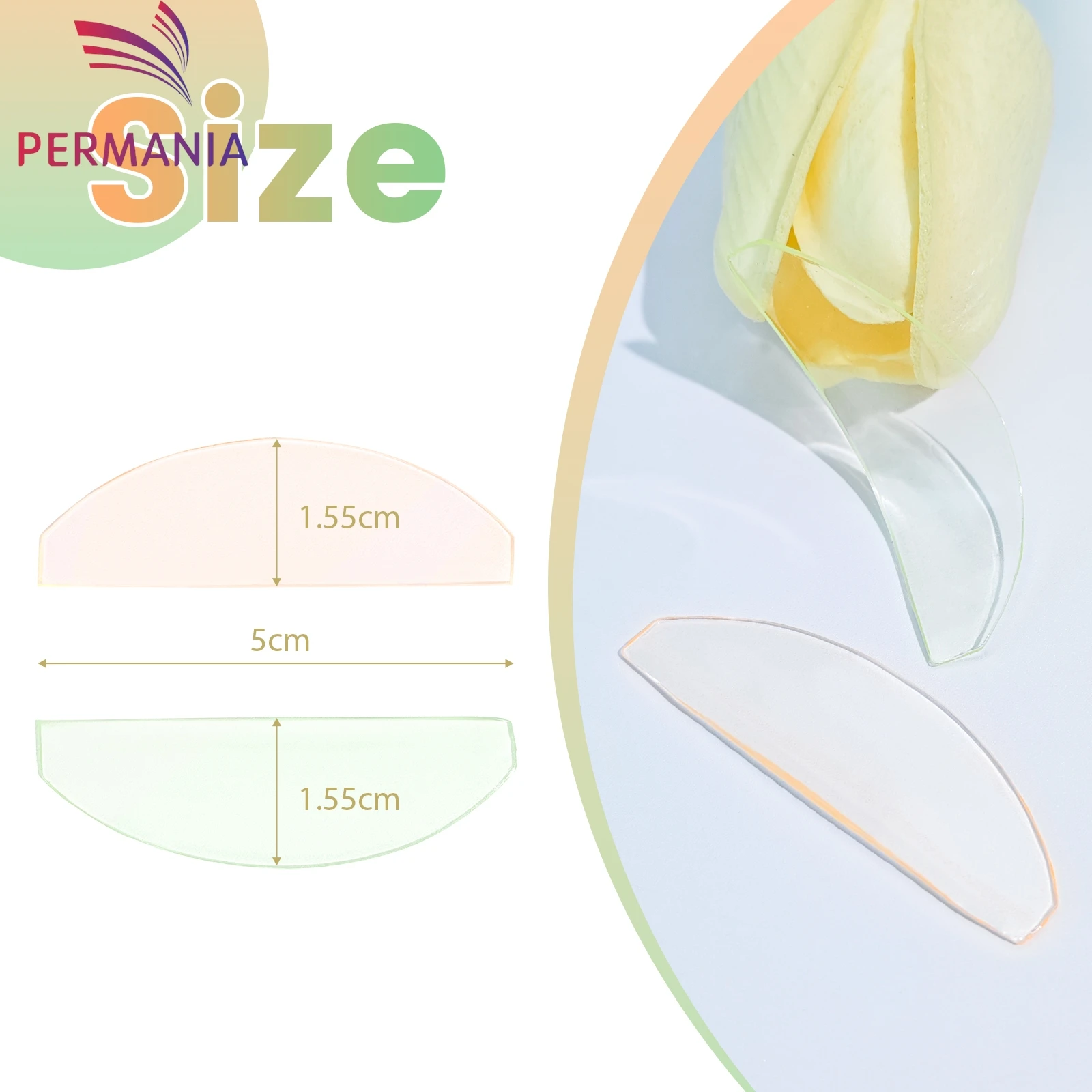 แผ่นซิลิโคนดัดขนตา PERMANIA ช่วยให้ขนตานุ่ม ยกขนตา ป้องกันการเสียดสี แบบติดเอง อุปกรณ์ดัดขนตา 3 มิติ เครื่องมือแต่งหน้า