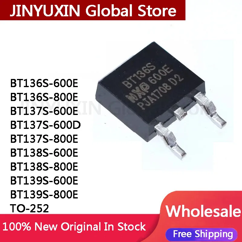 MXY 20 stks BT136S 600E 800E BT137S 600E 600D 800E BT138S 600E 800E BT139S 600E TO-252 Chip Groothandel