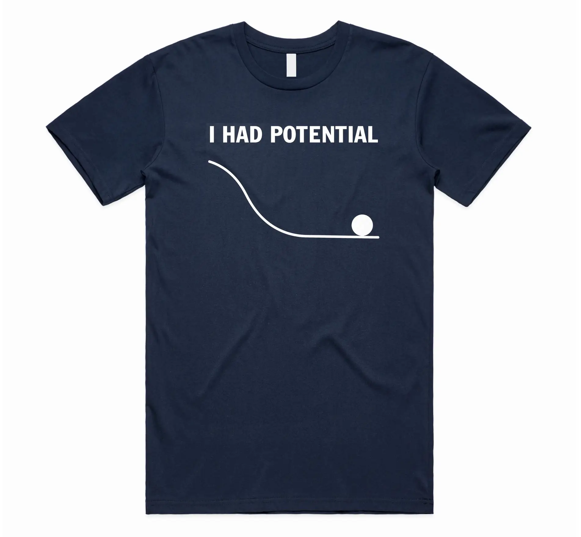 Dr Grace's I Had Potential T-Shirt Tee Top Funny Physics Science Movie Shirt Men's High-Quality T-Shirt Fashion Trend - Casual