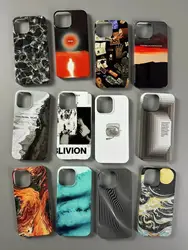 INS Luxury Creative Art Scenery Phone Case for iPhone 16 15 14 13 12 11 Pro Max XS XR XSMax 6 7 8 Plus Glossy HD Hard PC Cover