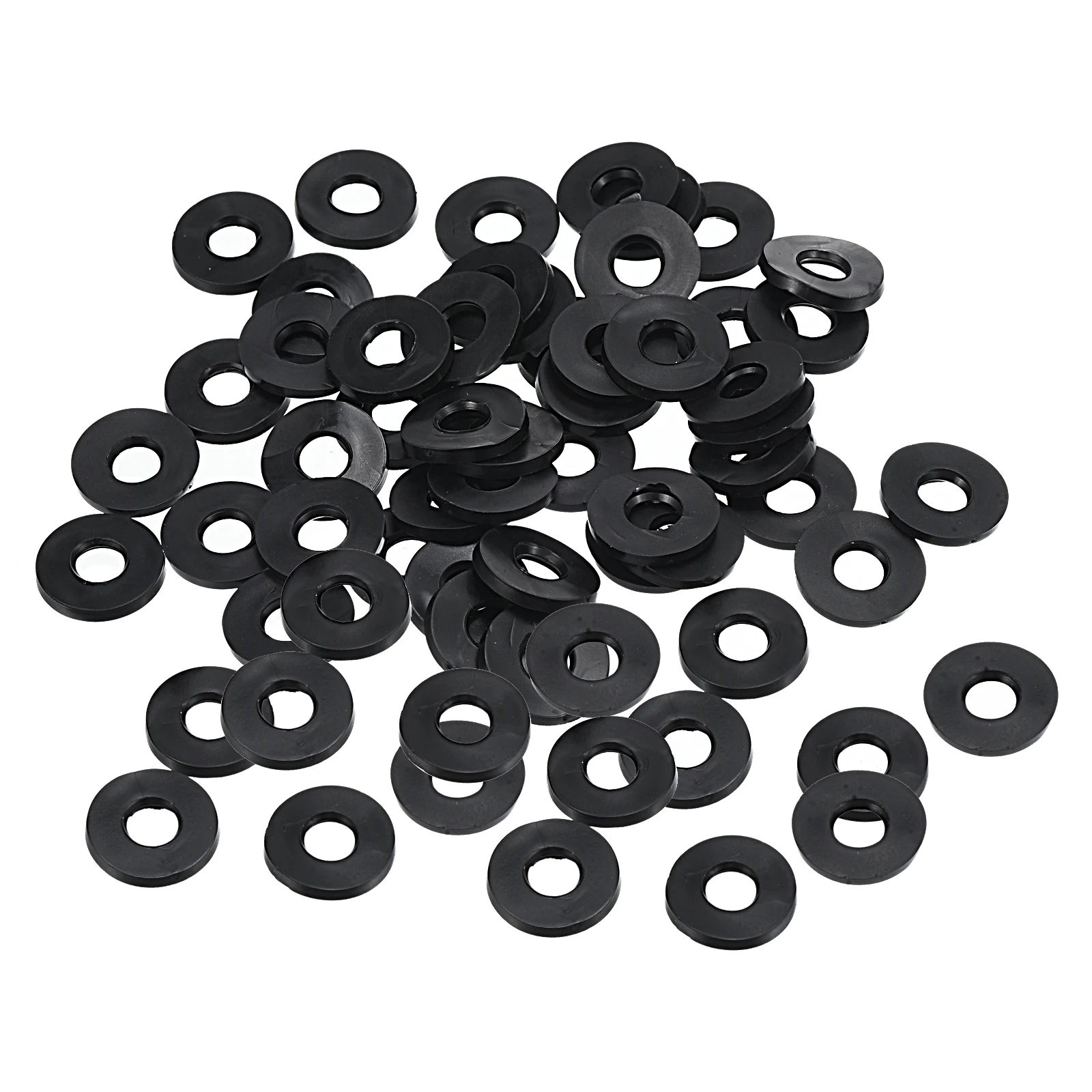 80/100Pcs Black Plastic Rubber Flat Washer Sealing Spacer Gasket Ring for Bolt M3 M4 M5 M6 M7 M8 M10 M12 M14 M16 M20 M24 M30 M31