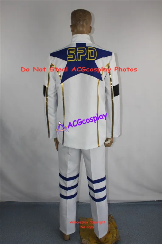 Tokusou Sentai Dekaranger Deka Break White cosplay costume acgcosplay blue version