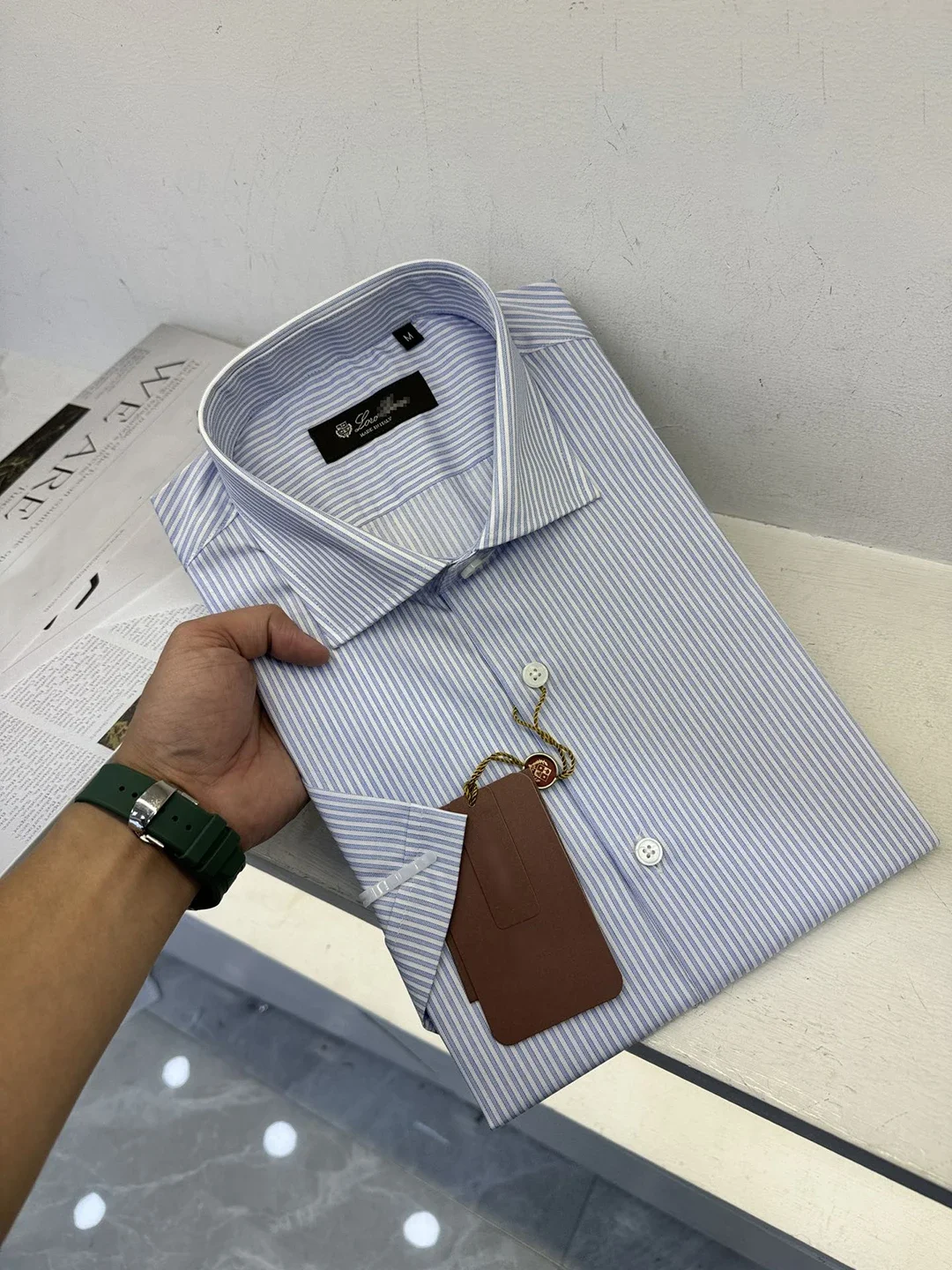 

Shirt men 2024 new Solid color Business Casual High-quality Short sleeved shirt Old Money size S-XXL Simplicity Collar nail