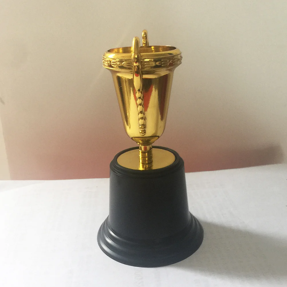 

10pcs Plastic Golden Award Trophies Party Favors Prizes Trophy Goodie Bag Fillers Durable Party Favor For