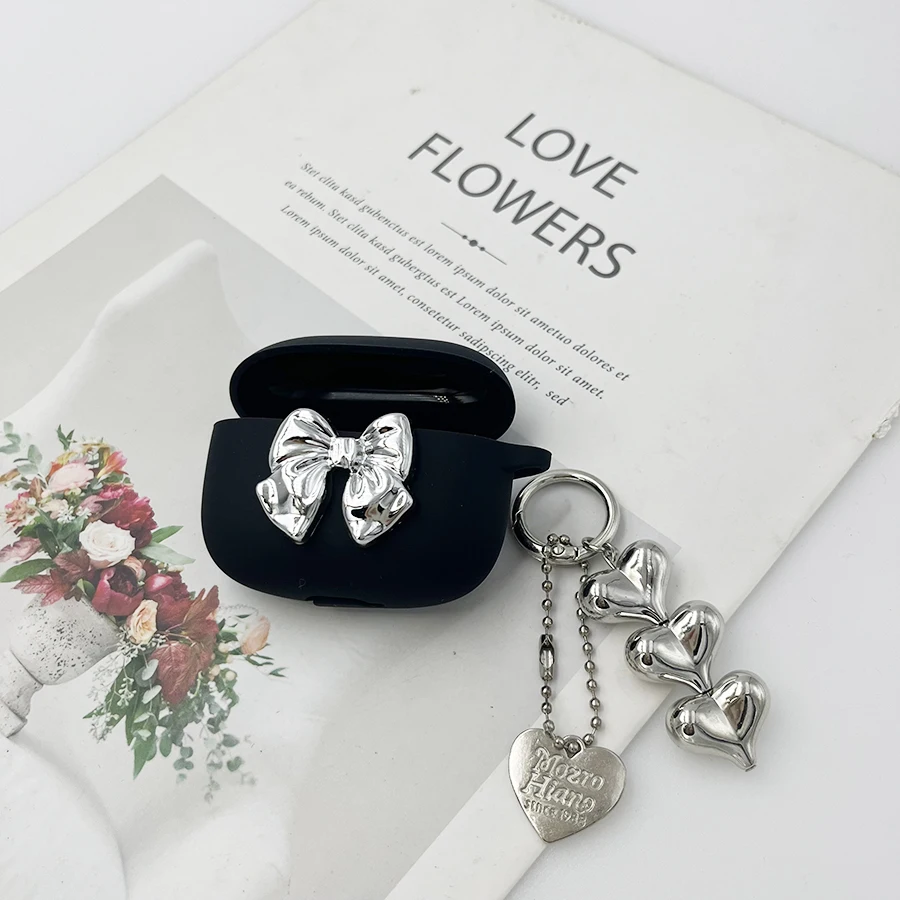 flower case For JBL WAVE BUDS 2 /WAVE100 /LIVE FREE NC/NC+/NC2 Case Silicone Earphone cover for JBL WAVE 100 TWS case view 3