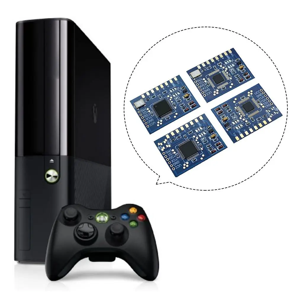 1 قطعة PVC مصفوفة V1 كورونا بلورات IC رقاقة ل XBOX 360 المضيف ذاتية الصنع نبض صغير Ic اللوحة الزرقاء مع مذبذب الكريستال