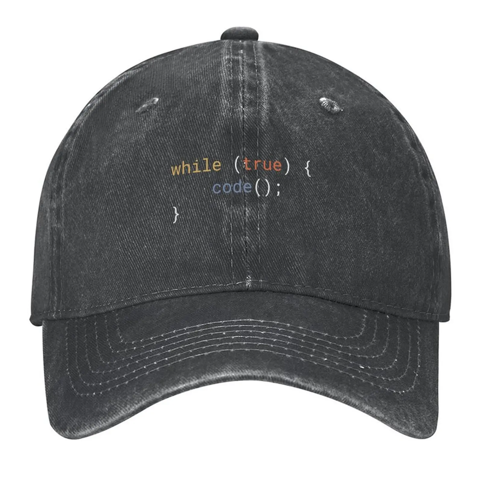 JavaScript - While True Code Baseball Cap beach hat derby hat Fashion Beach |-F-| Caps Women Men's