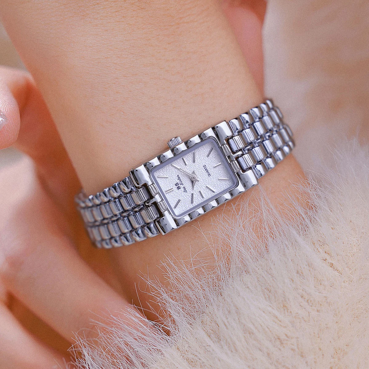 Ladies Classic Business Silver Square Vintage Watch,New In Women's Watches 2025 Fashion Quality Quartz Wristwatch Original Brand