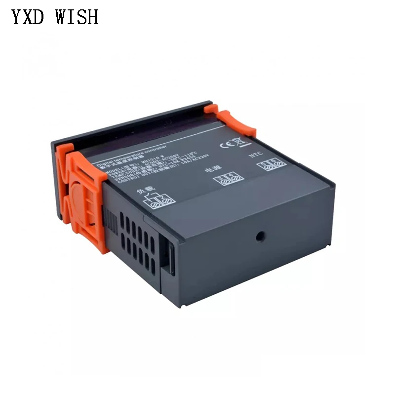 Imagem -03 - Controlador de Temperatura Regulador Termostato com Sensor Aquecimento e Resfriamento 10a 12v 24v 220v50 a 110c Mh1210w Mh-1210w Mh1210w