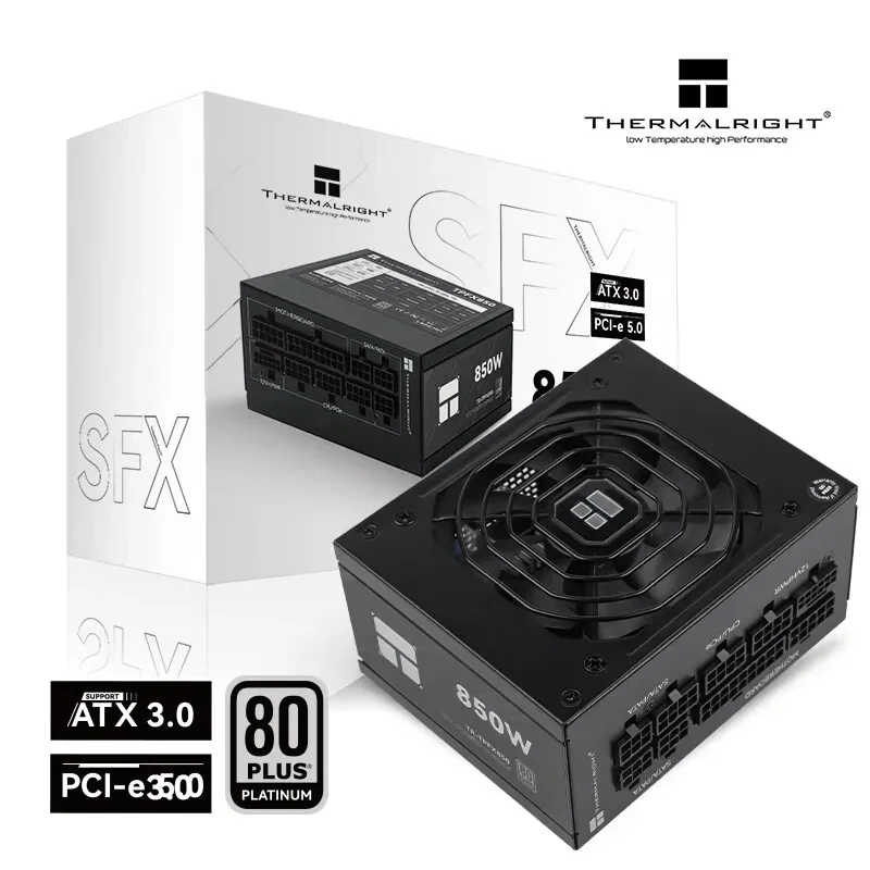 Thermalright для TR-TPFX850 SFX Platinum Medal, полномодульный блок питания корпуса компьютера, поддержка ATX3.0/pcie5.0 (850 Вт)