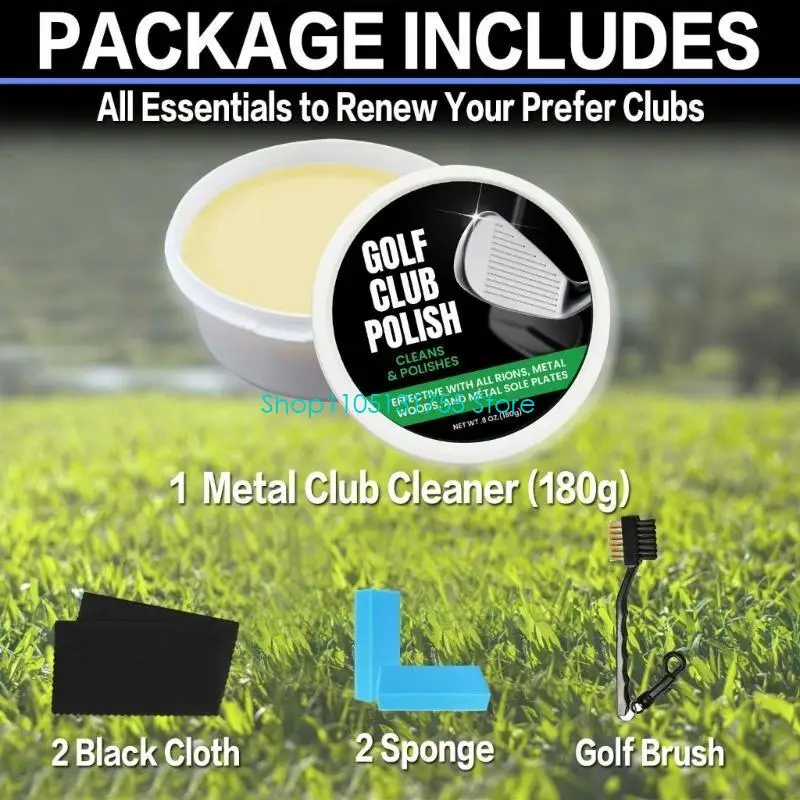 K0EF Golf Scratch Remover Maintenance Pastes Golf Accessory Grooves Cleaner Polish Balm Multipurpose Golf Club Polishing Kits