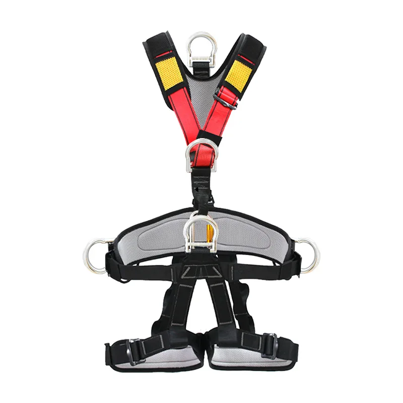 Full-Body 5-Point Safety Harness Protection Safety Belt for High-Altitude Operations Outdoor Development Rock Climbing Rescue
