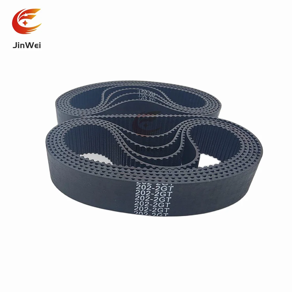 2GT GT2 Width:10mm  High-Quality Rubber Closed-Loop Timing Belt, Belt Circumference 202mm-700mm, Used For 3D Printers