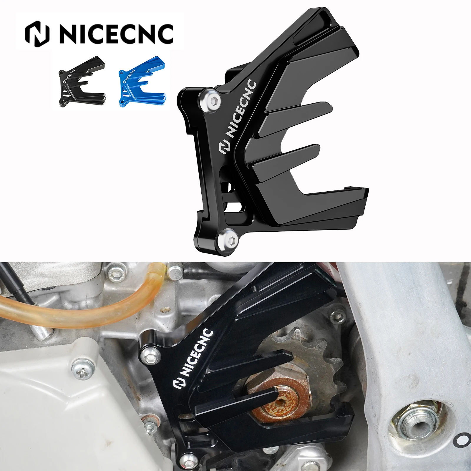 NiceCNC Front Sprocket Cover Guard Protector Case Saver For Yamaha YZ250 2000-2024 YZ250X 2016-2023 2022 2021 2020 YZ 250 250X