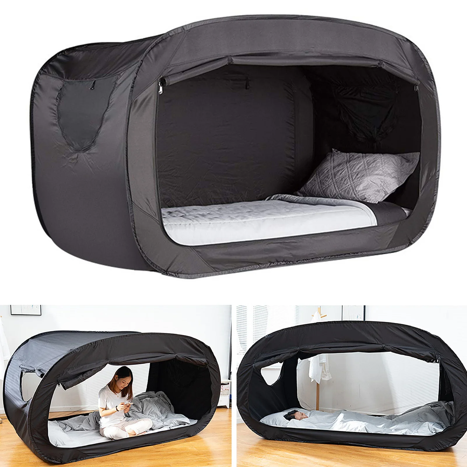

Camping Bed Tent Outdoor Folding Privacy Bed Tent Camping Fully Enclosed Shading Bed Tent for Kids and Adult