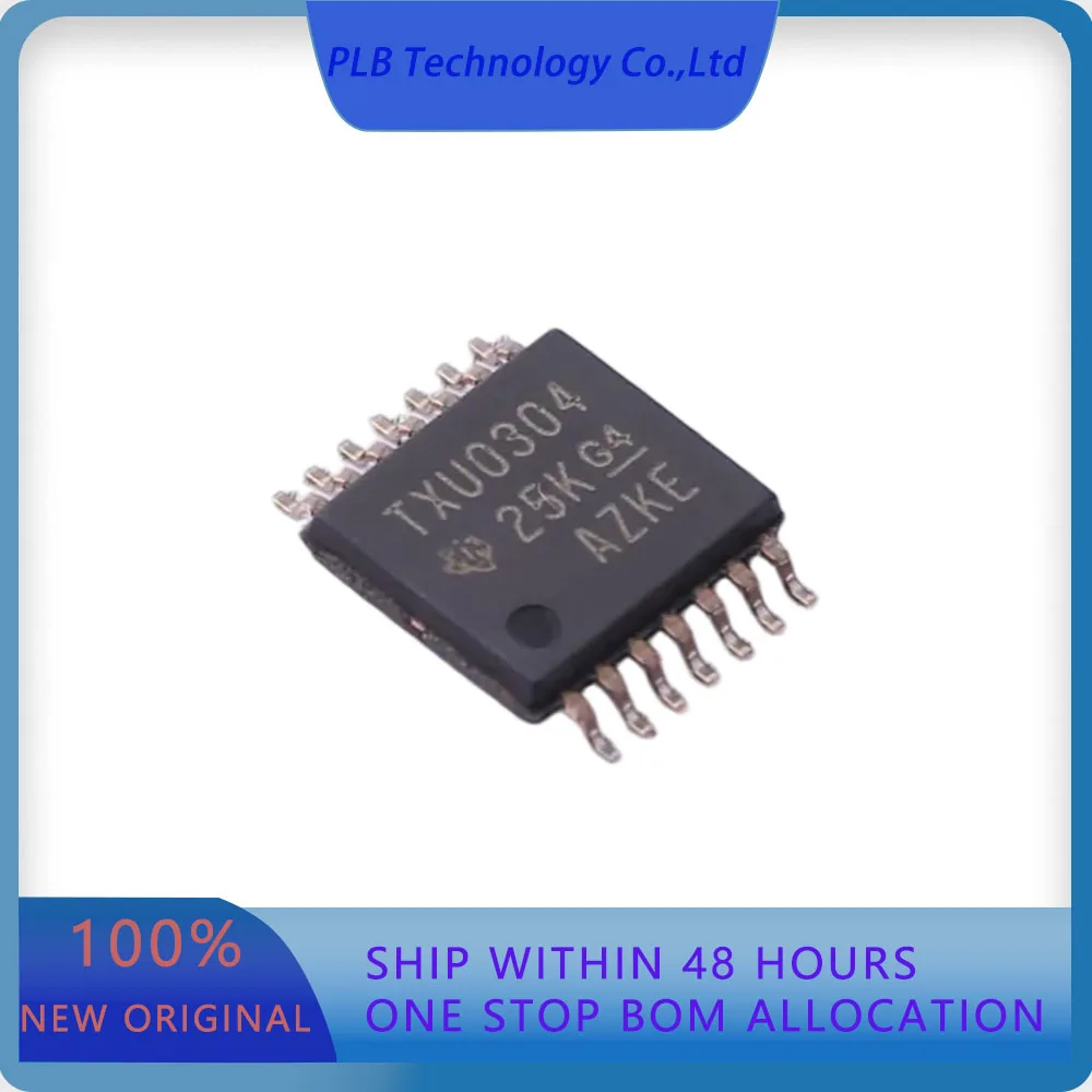 10PCS/LOT TXU0304PWR TXU0304  1.08V~5.5V 1 4 200Mbps 1.08V~5.5V TSSOP-14 Translators Level Shifters Original Stock