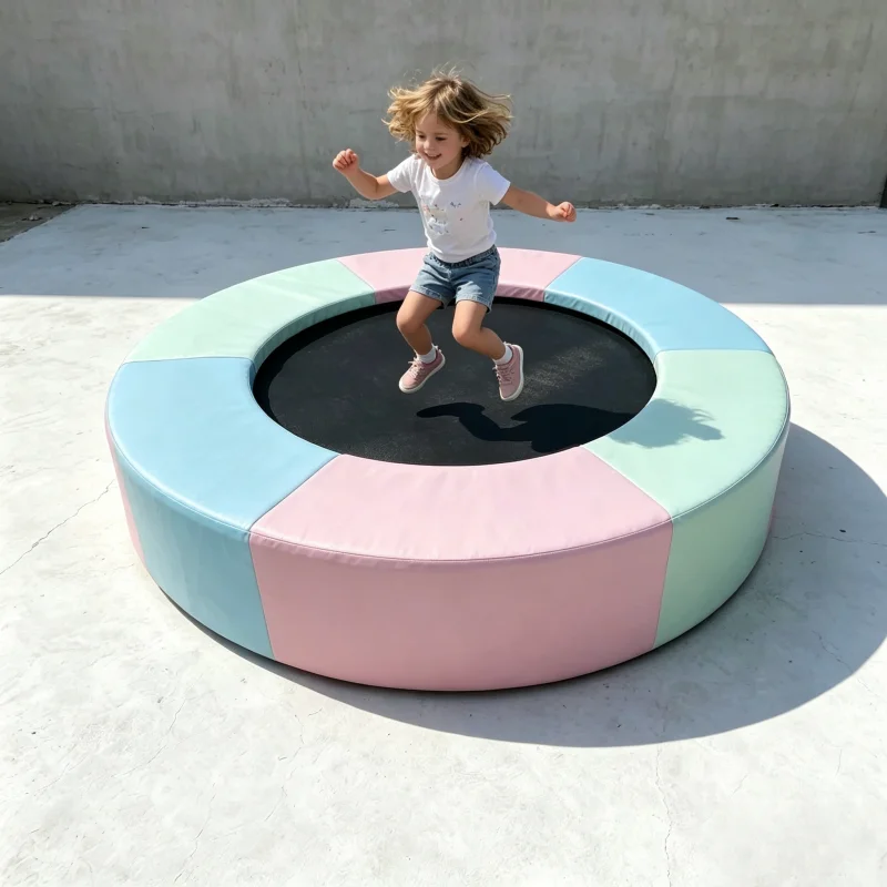 Pastel Soft Padded Trampoline Party Birthday Event Kids Soft Play Bounce Area 2026