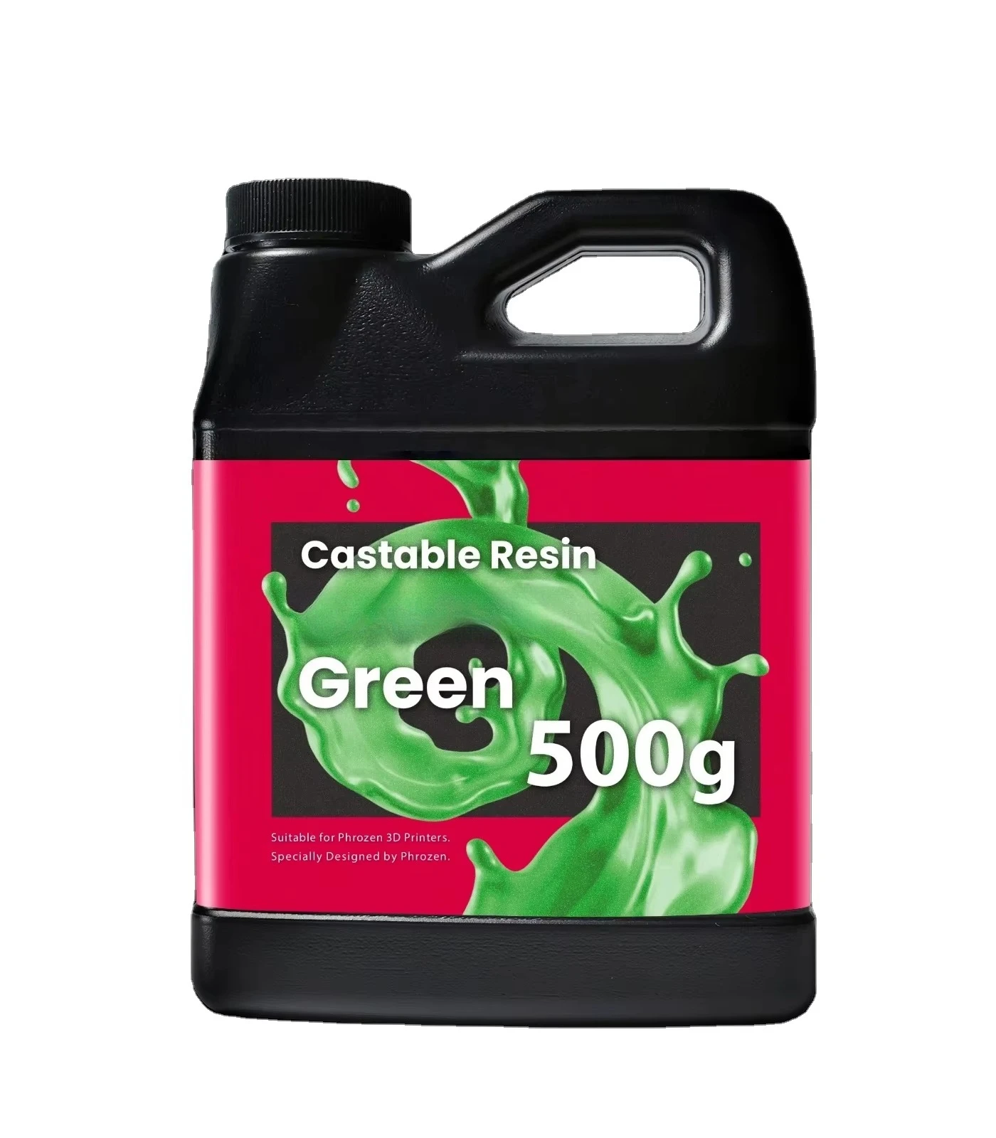 500G 405nm Green Casting 3D Printing UV Resin 500g Low Ash Smooth Consumable for Lab Laboratory Die Cast Model Production
