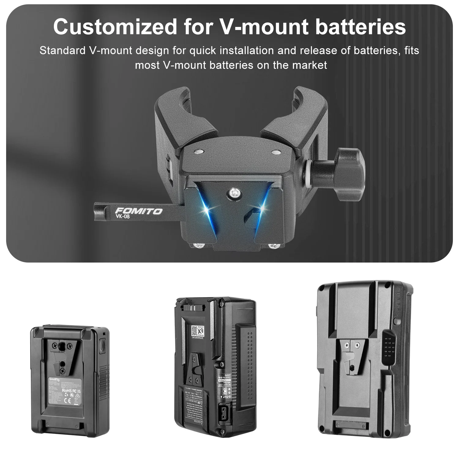 FOMITO V-Lock لوحة البطارية الإفراج السريع V-Mount بطارية تصاعد لوحة محول لسوني DSLR BP بطارية الكاميرا جبل #4