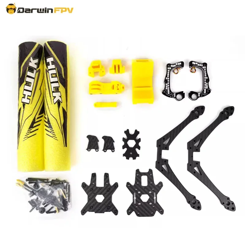 DarwinFPV HULK II Wasserdichter FPV-Drohnenrahmen, Kohlefaser-Ersatzteile, wasserdichte Rahmen