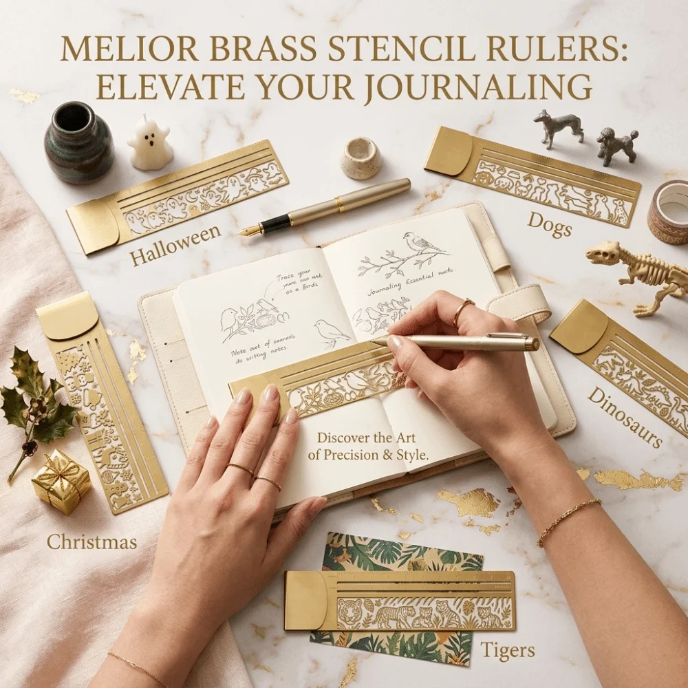 Hollow Template Shapes Bookmark Ruler Smooth Rounded Edges Clear Measuring Scales Multifunctional Bookmark Polished Metal