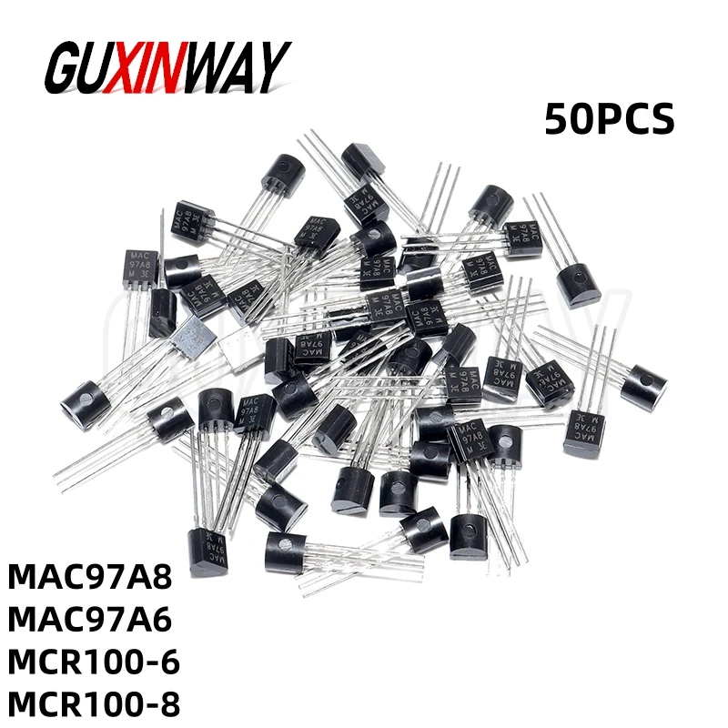 50Pcs New MAC97A8 MAC97A6 MCR100-6 MCR100-8 TO-92 TO92