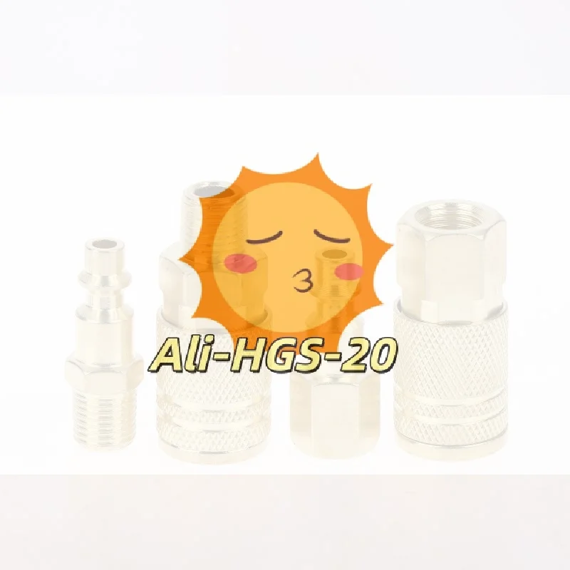 

1/4 NPT Air Hose Coupler Plug US Type Quick Connect Heavy Duty Male Thread Fitting for Garage Air Tools