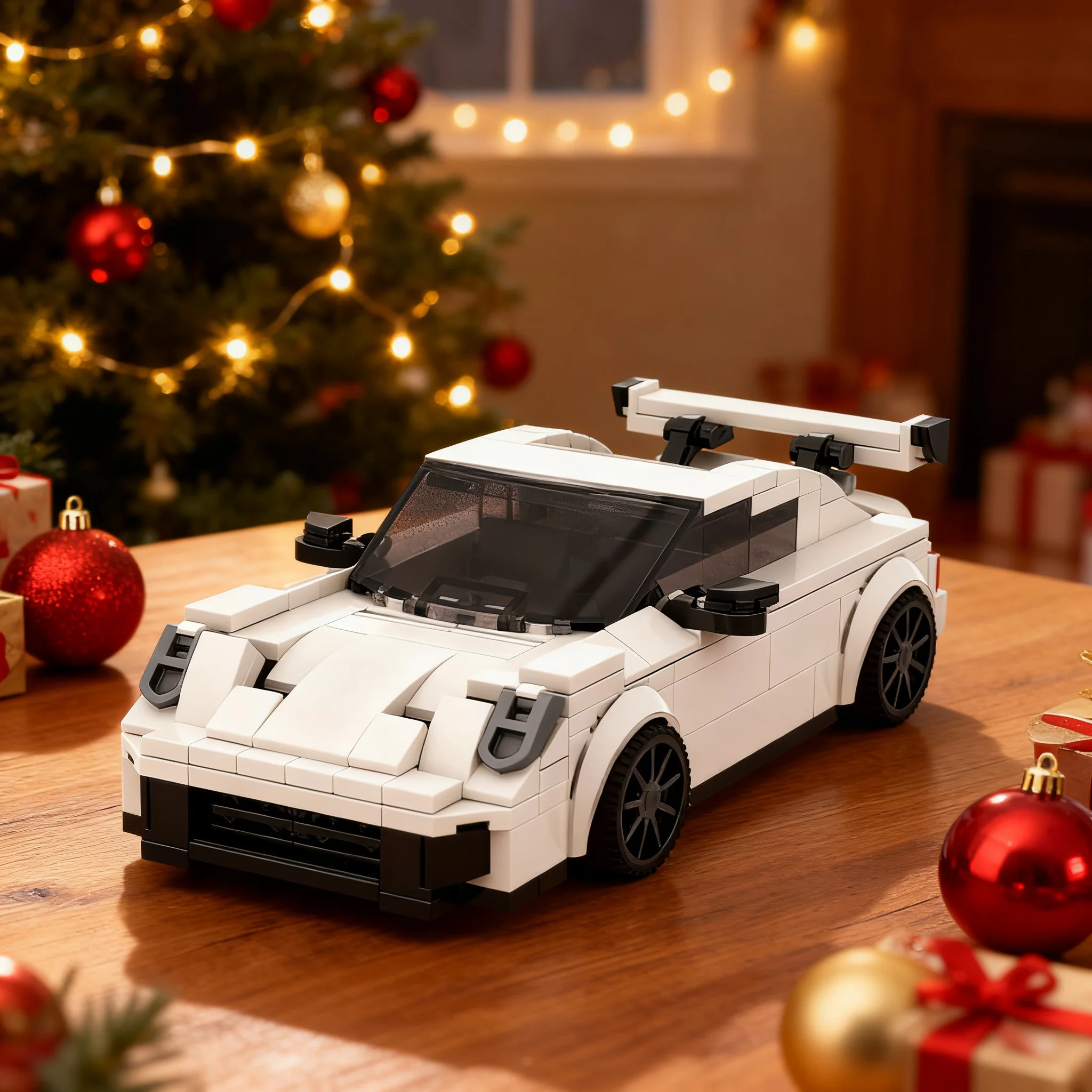 264pcs MOC city Champions 911 GT3 Model Christmas Gift DIY Assembly Set Office Desk Ornament And Creative Art
