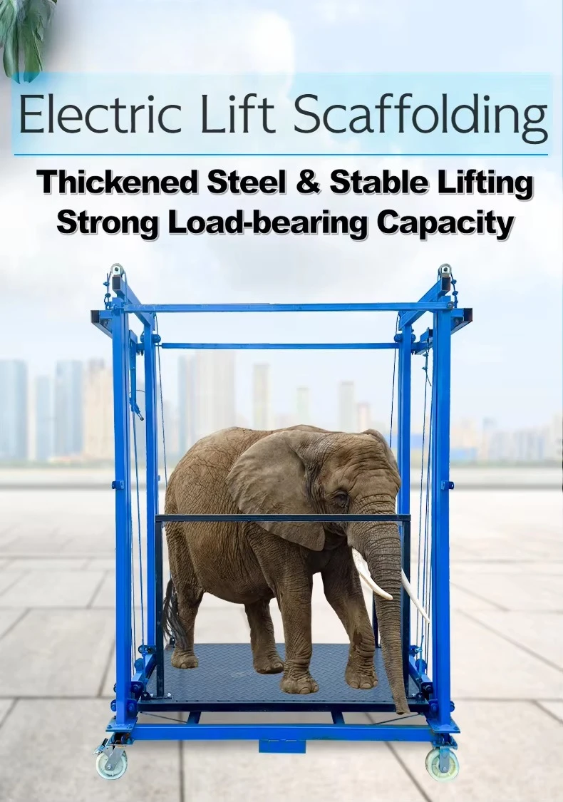 

2025 Hot Sale Electric Scaffold Lift Foldable Scaffolding Lifting Platform Fully Automatic Remote Control for Construction