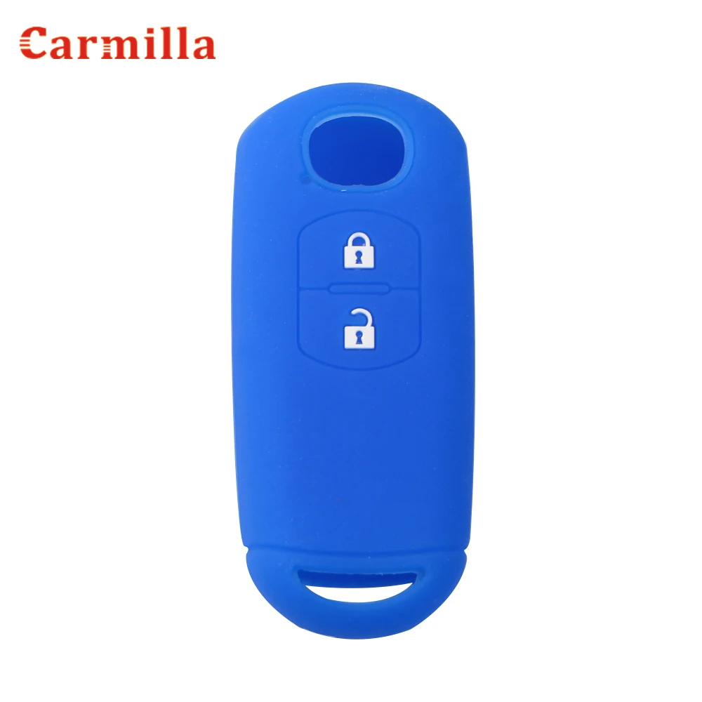 Silicone Car Remote Key Case Cover for Mazda 2 3 6 Axela Atenza CX-3 CX-5 CX5 CX-7 CX-9 2014 2015 2016 2017 2018 Smart 2 Buttons