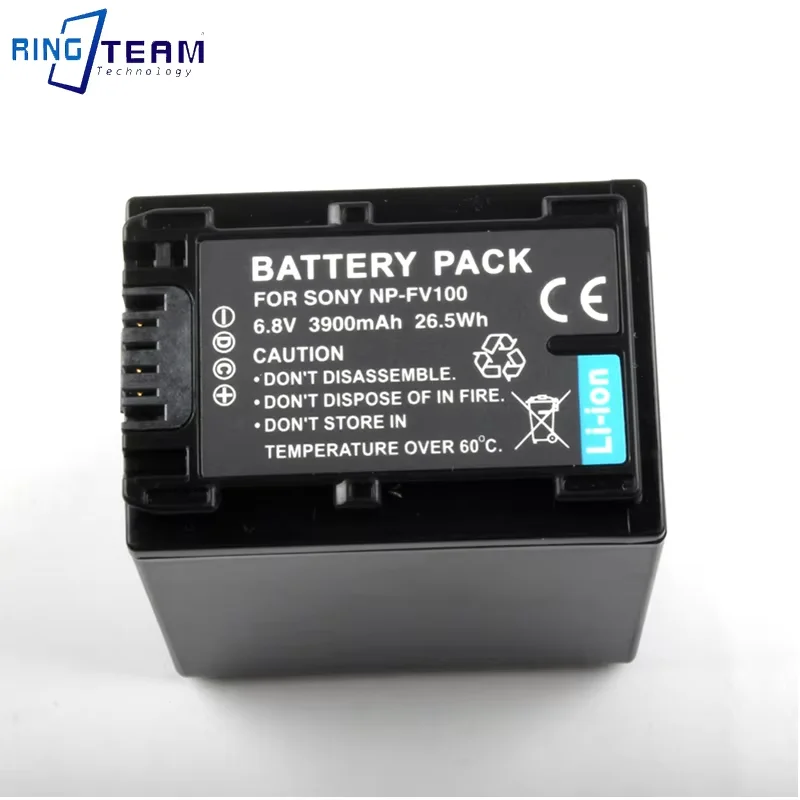 FV100 Suitable For Sony NP-FV100 Camera Battery DCR-DVD508 DVD308 DVD405 DVD505 CX700E PJ50E 260E VG10 FV70 FV50 SR20E TG5