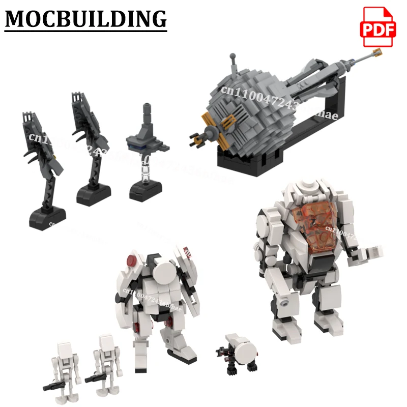 

Mass Effected Security Mech MOCBUILDING Blocks Atlas Mecha Construction Micro-Scale Crucible Model Toys Gift Bricks