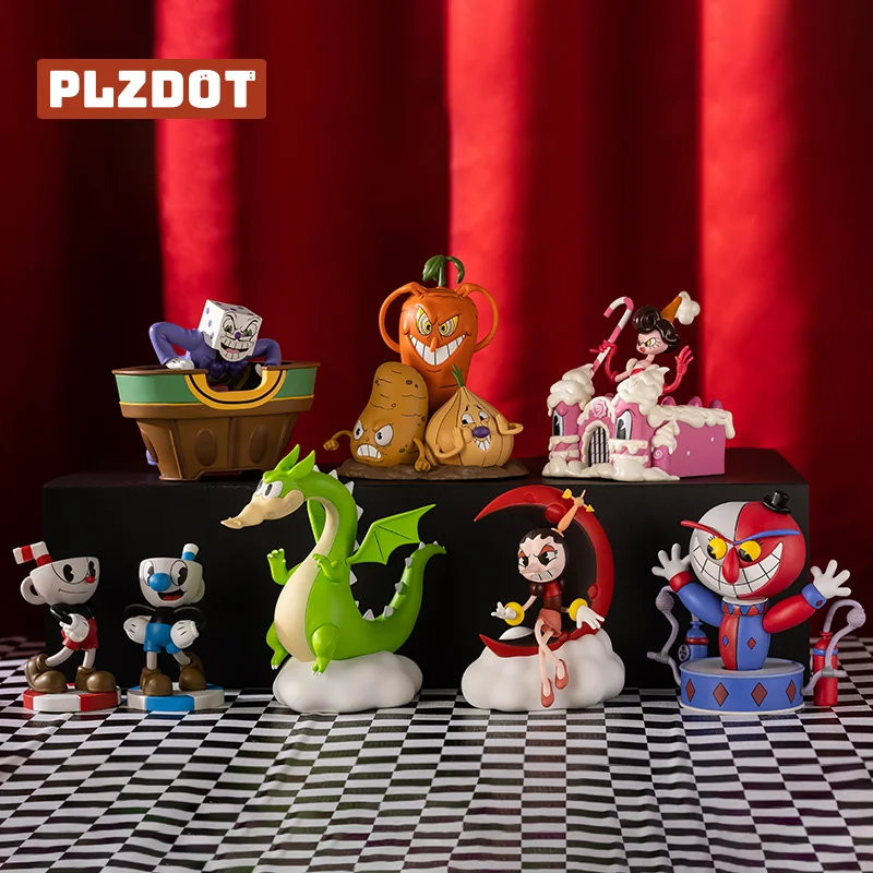 Cuphead'S Adventures – boîte aveugle, jouets, boîte mystère, périphériques de jeu, modèle Kawaii, figurine d'action, décoration de table, cadeau