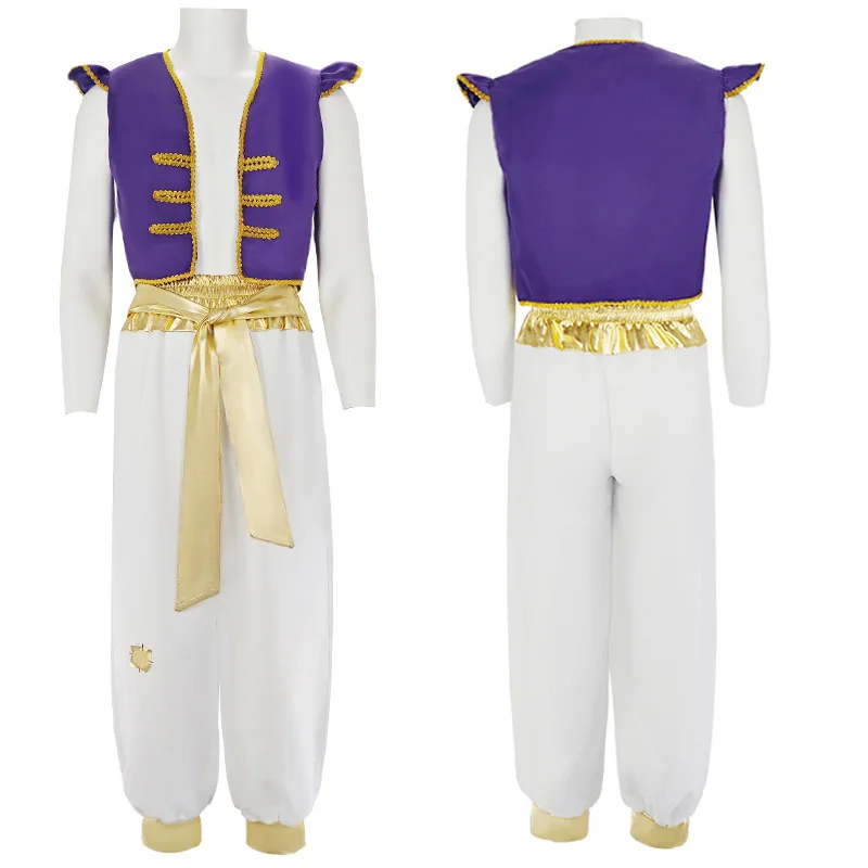 

Aladdin Prince loween Movie Cosplay Costume Lamp Genie Real Version Performance Men's Suit Traditional Chinese Opera Outfit