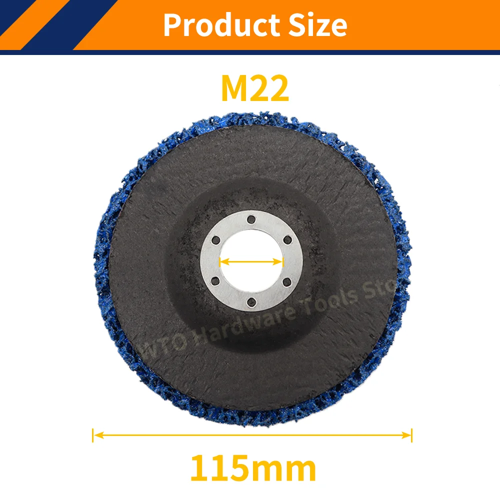 3PCS 100/115/125mm Poly Strip Disc Schurende Wiel Verf Roest Verwijderen Schoon Voor Haakse slijper Metaal Roest Verwijderen Schoonmaken