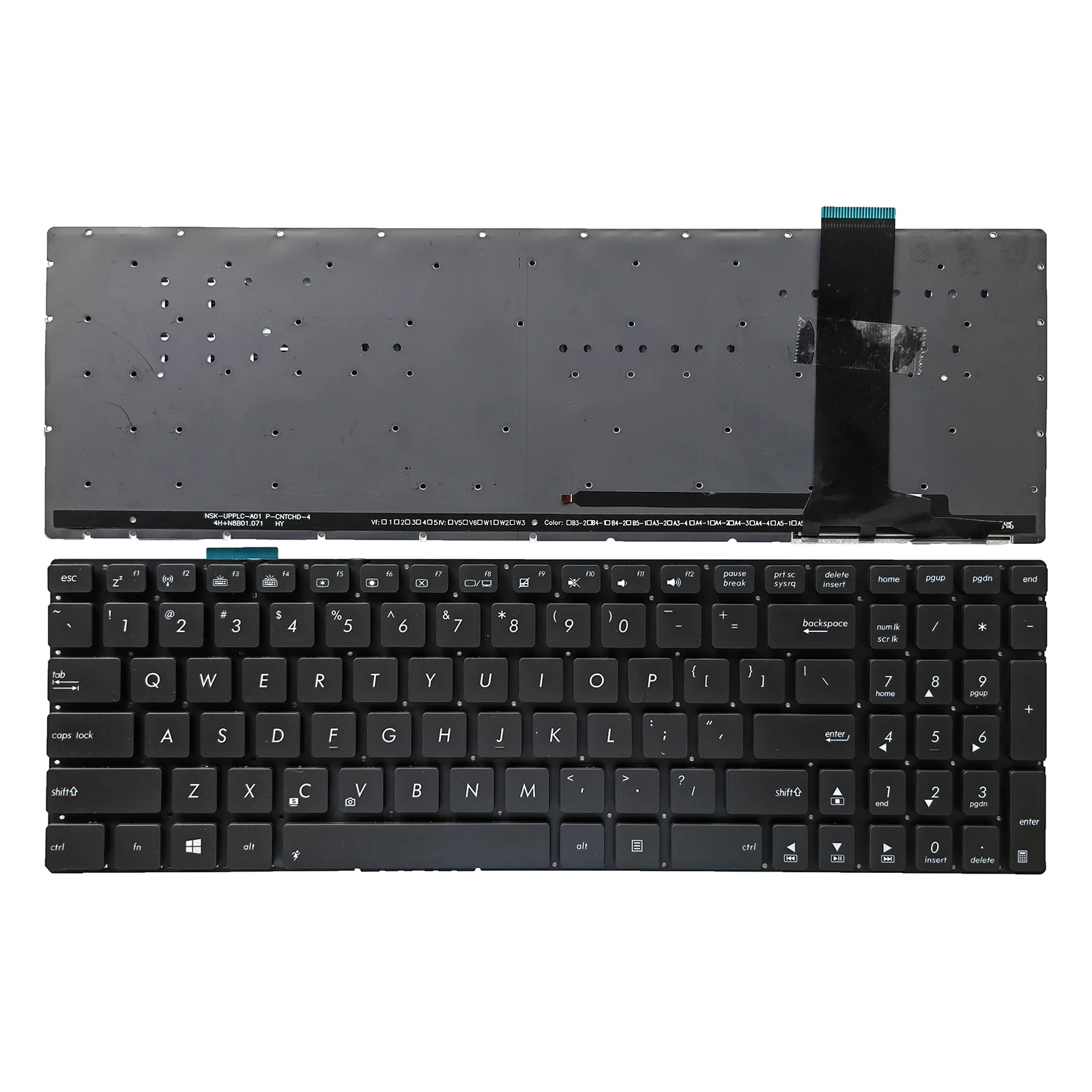US Laptop Keyboard for ASUS N550JV U500 Q550L N750J N550J N56V N76V