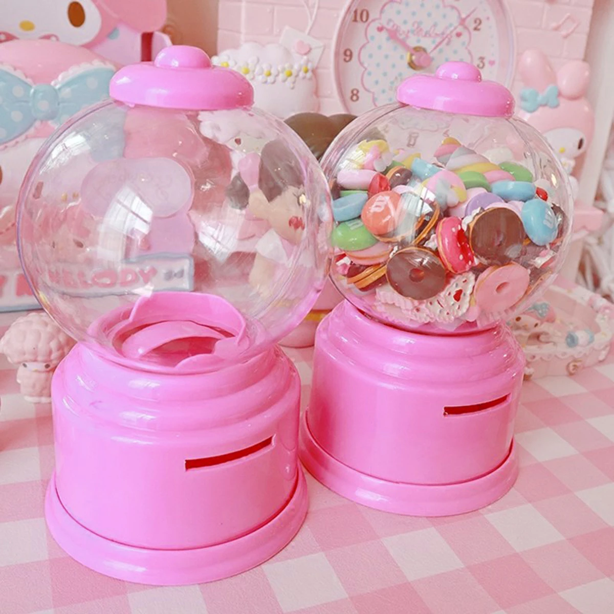 1pc-Cute gift candy box Mini Twizzle machine Candy candy toy storage jar