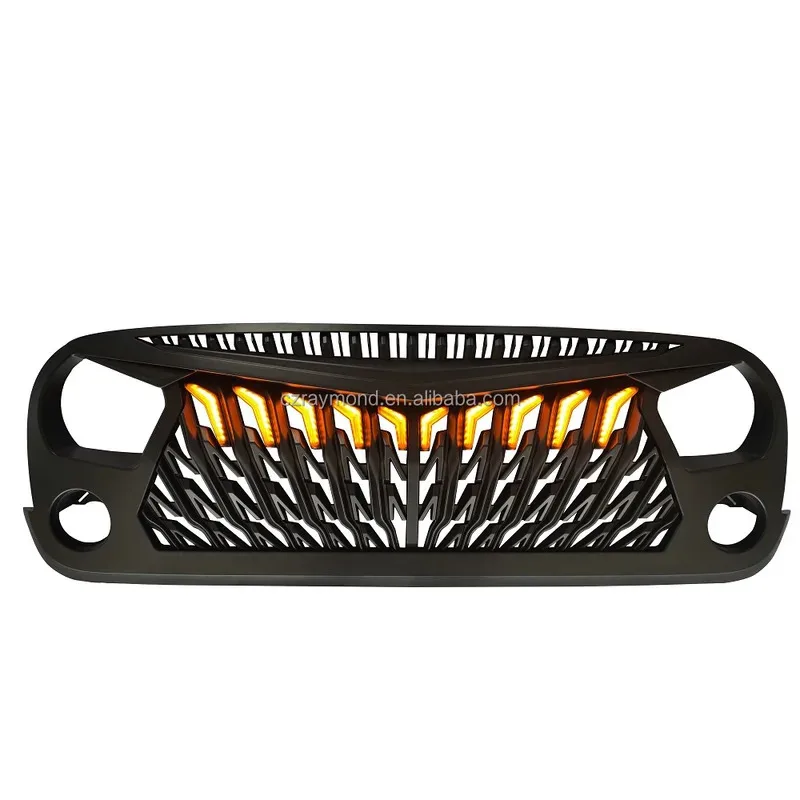Wholesale Car Front Bumper Center Mesh Grille For Wrangler JK 2007 2008 2009 2010 2011 2012 2013 2014 2 4