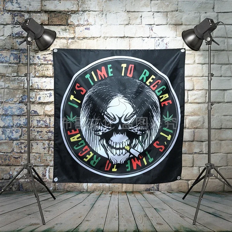 Rock Band Posters Banners & Flags Hip hop\Jazz\Reggae\Heavy Metal Music Poster Tapestry Hanging Painting Background Decor Cloth