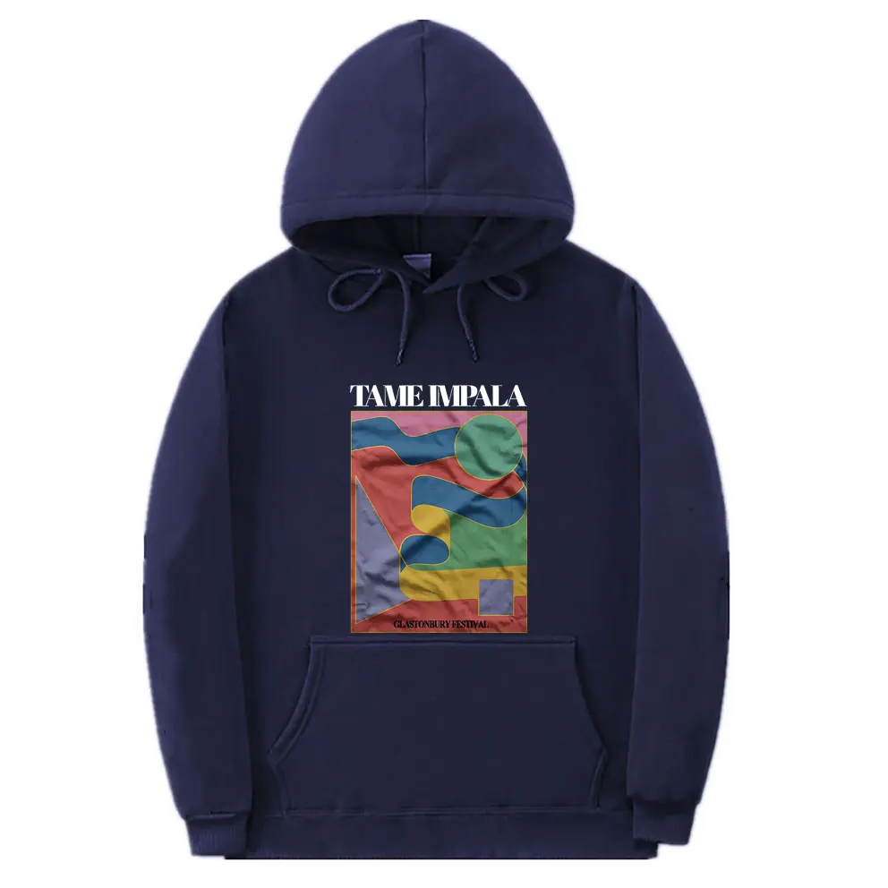 Tame Impala Graphic Print Hoodie Men Lndie Pop Rock Music Band Tracksuit Male Casual Oversized Streetwear Unisex Fleece Hoodies