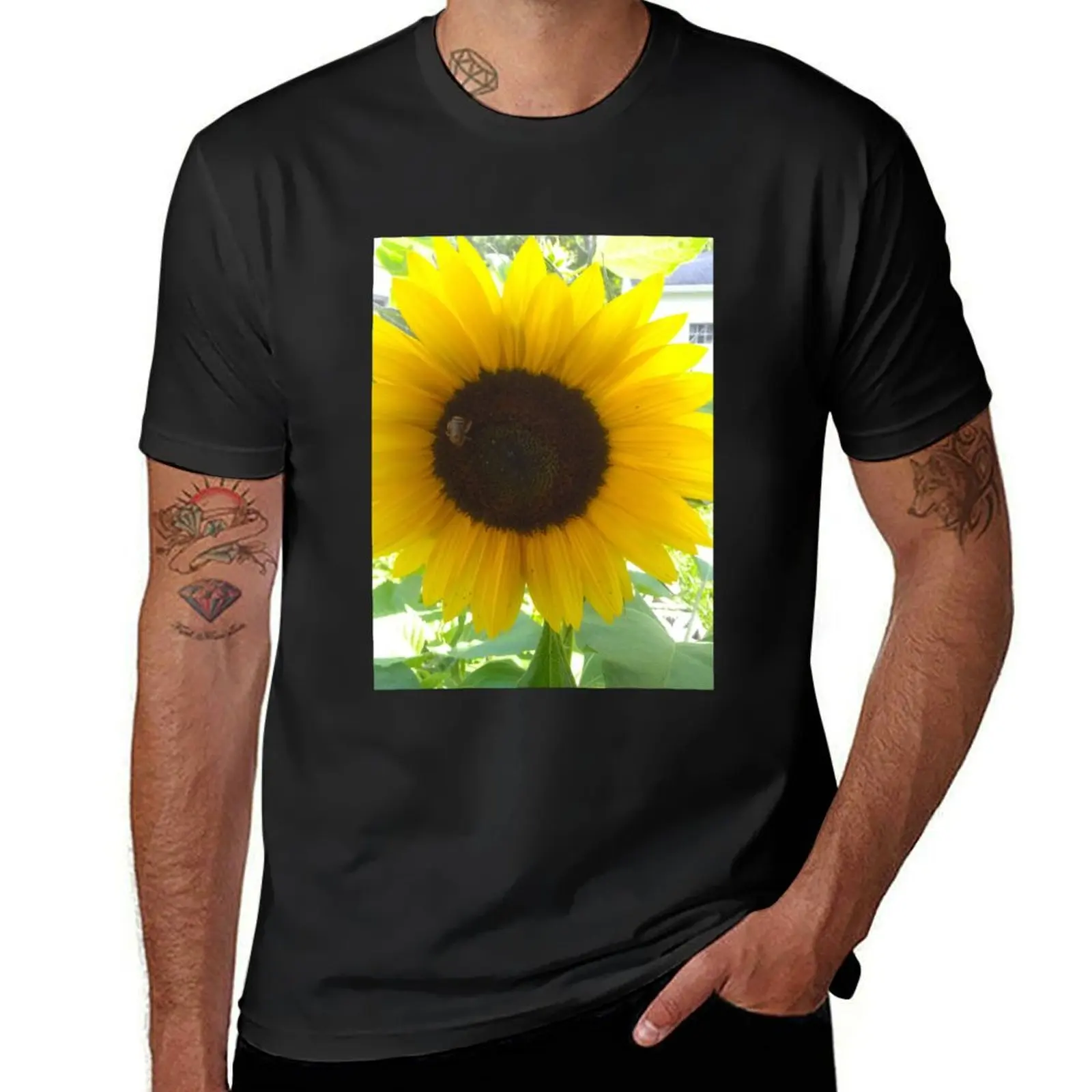 

Sunflower in daytime T-Shirt boys whites plus sizes korean fashion mens funny t shirts