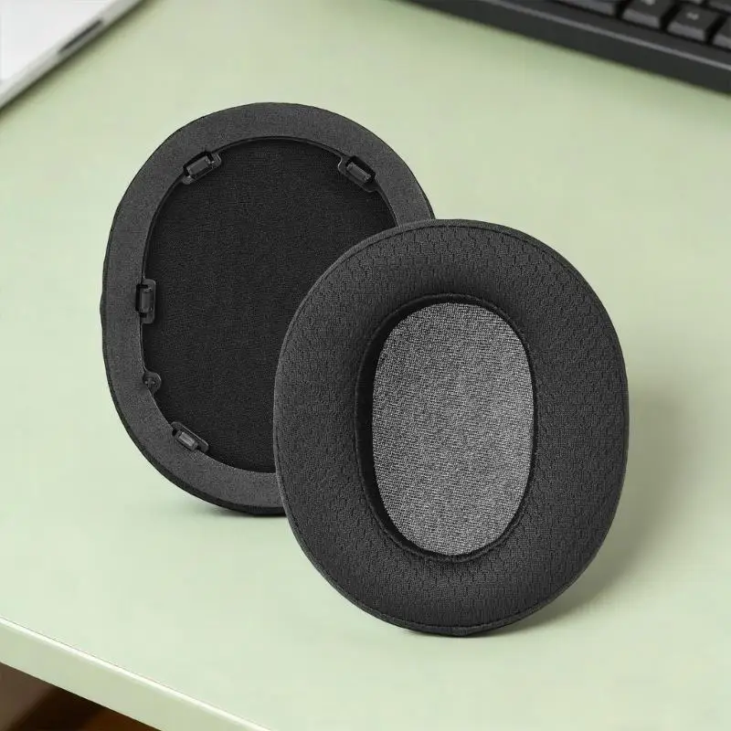 96BA Qualität Memory Foam Ohrpolster Für H9II /WHG910N Kopfhörer Mesh Stoff Ohrmuschel Komfortable Ohr Pad Ergonomisches Design – Detail 3