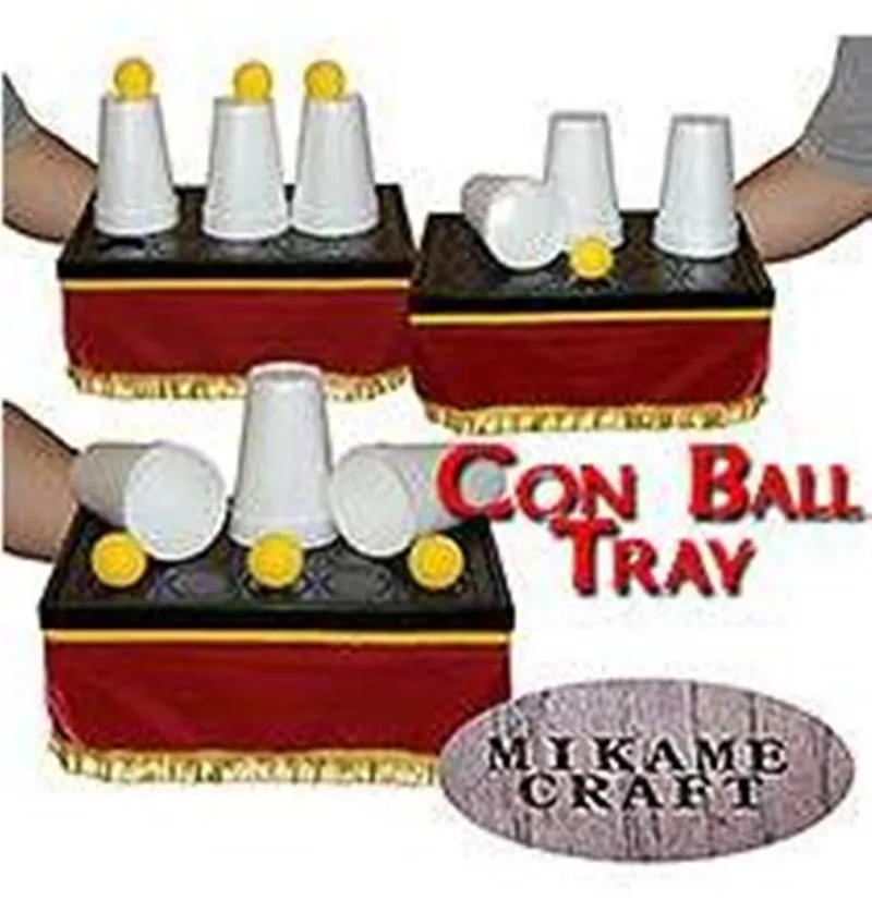 Con Ball Tray (35cm*22.5cm*15cm) Stage Magic Tricks Close Up Illusions Gimmick Props Comedy Magician Appearing/Vanising Ball