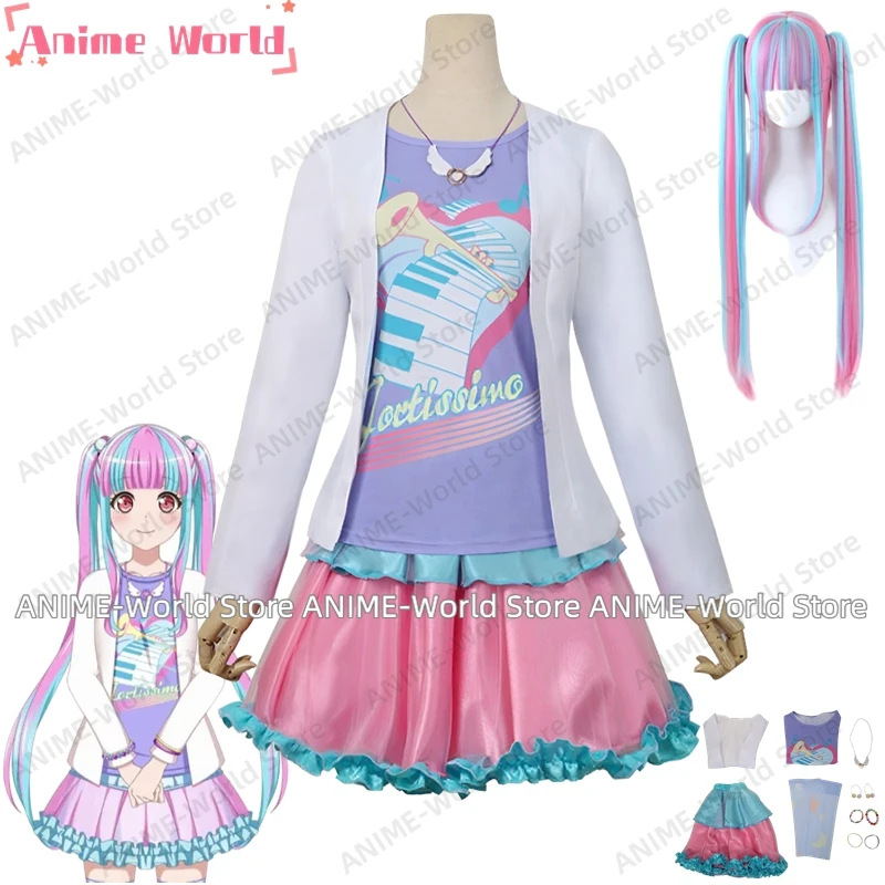 

《Нестандартный размер》Аниме BanG Dream 7thLIVE RAISE A SUILEN RAS Nyubara Reona PAREO Косплей Костюм Вечеринка Хэллоуин Парик высокого качества