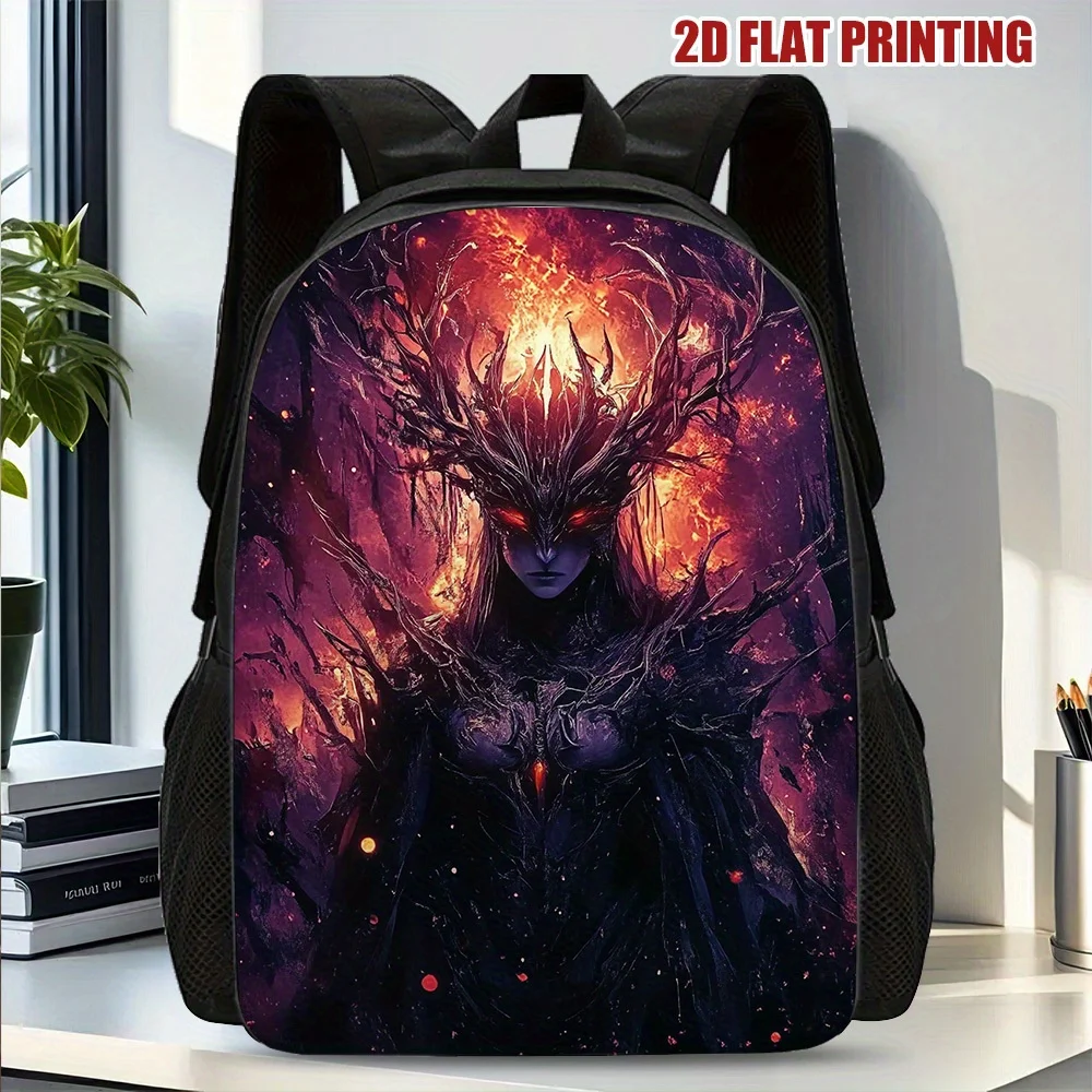 

1 Halloween Shadow Queen Backpack - Large Capacity Lightweight Daily Backpack, Adjustable Shoulder Strap, Mystery Queen